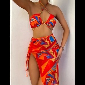 Bikini Swimsuit & Beach Skirt